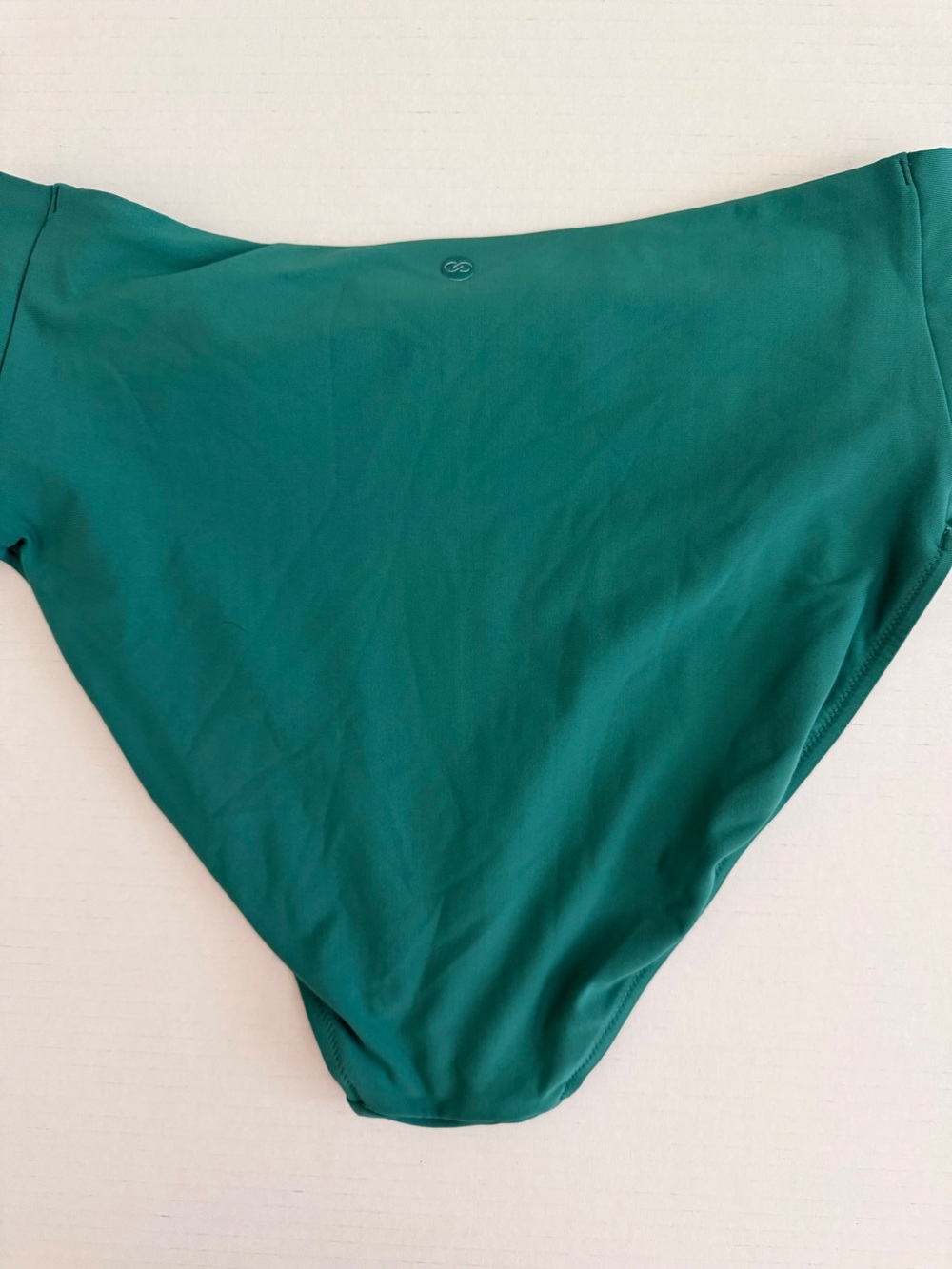 CALIA by Carrie Underwood Teal Twist High-Waist Bikini Bottom - Picture 7 of 10